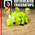 Triceratops Khớp Nối — Bé Khủng Long Ba Sừng Lắc Lư Hầm Hố - Thumbnail 1