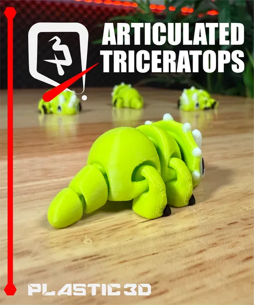 Triceratops Khớp Nối — Bé Khủng Long Ba Sừng Lắc Lư Hầm Hố - Image 2