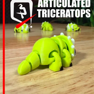 Triceratops Khớp Nối — Bé Khủng Long Ba Sừng Lắc Lư Hầm Hố
