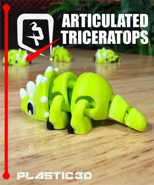 Triceratops Khớp Nối — Bé Khủng Long Ba Sừng Lắc Lư Hầm Hố - Image 3
