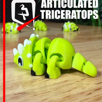 Triceratops Khớp Nối — Bé Khủng Long Ba Sừng Lắc Lư Hầm Hố