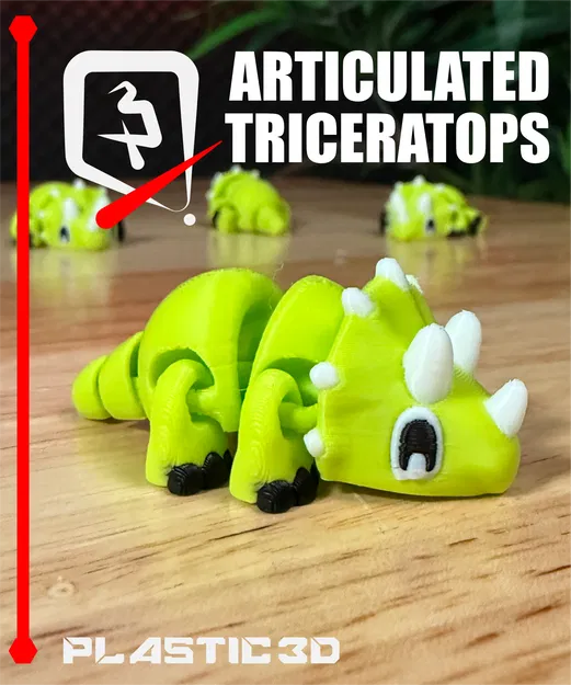 Triceratops Khớp Nối — Bé Khủng Long Ba Sừng Lắc Lư Hầm Hố - Image 4