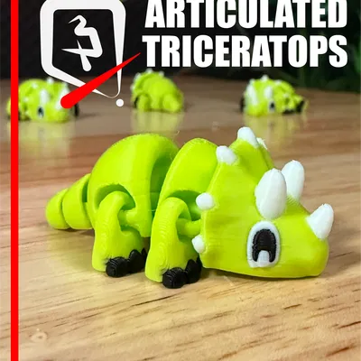 Triceratops Khớp Nối — Bé Khủng Long Ba Sừng Lắc Lư Hầm Hố