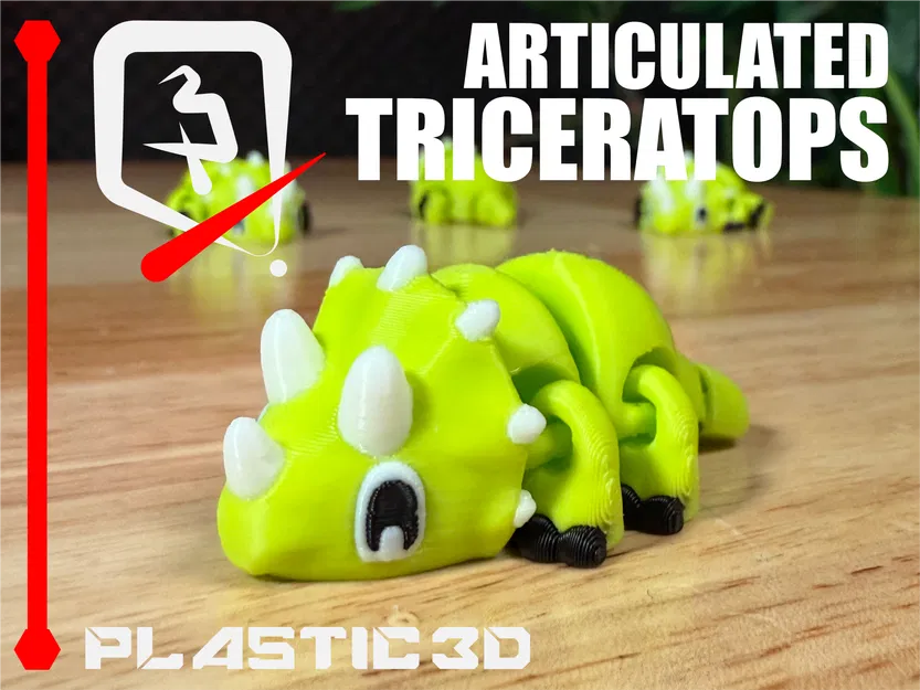 Triceratops Khớp Nối — Bé Khủng Long Ba Sừng Lắc Lư Hầm Hố - Image 5