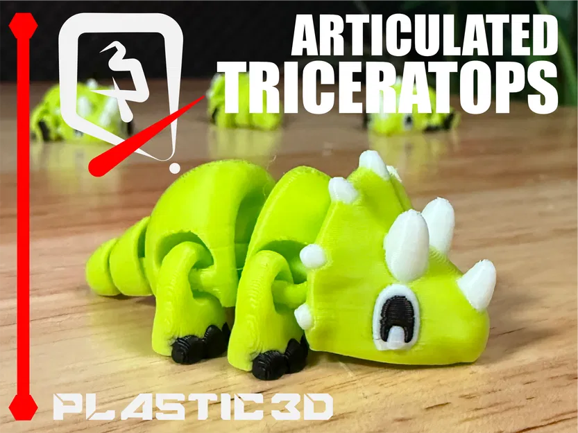 Triceratops Khớp Nối — Bé Khủng Long Ba Sừng Lắc Lư Hầm Hố - Image 8