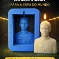Khuôn Nến World Cup – Tuyển Brazil (Molde Vela da Copa do Mundo seleção brasileira) - Thumbnail 1