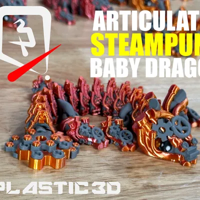 Rồng Con Steampunk Articulated — Huyền Thoại Clockwork Liền Mạch