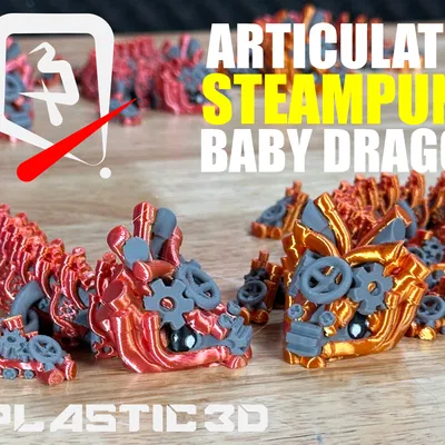 Rồng Con Steampunk Articulated — Huyền Thoại Clockwork Liền Mạch