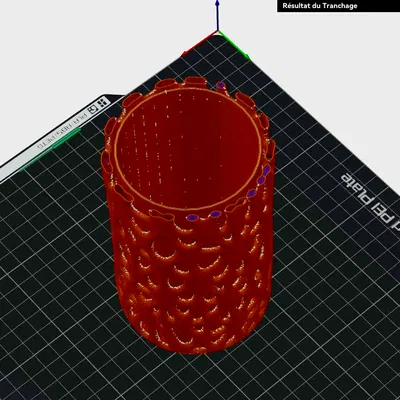 DECIMATED VASE – Bình hoa lưới organic 2 lớp