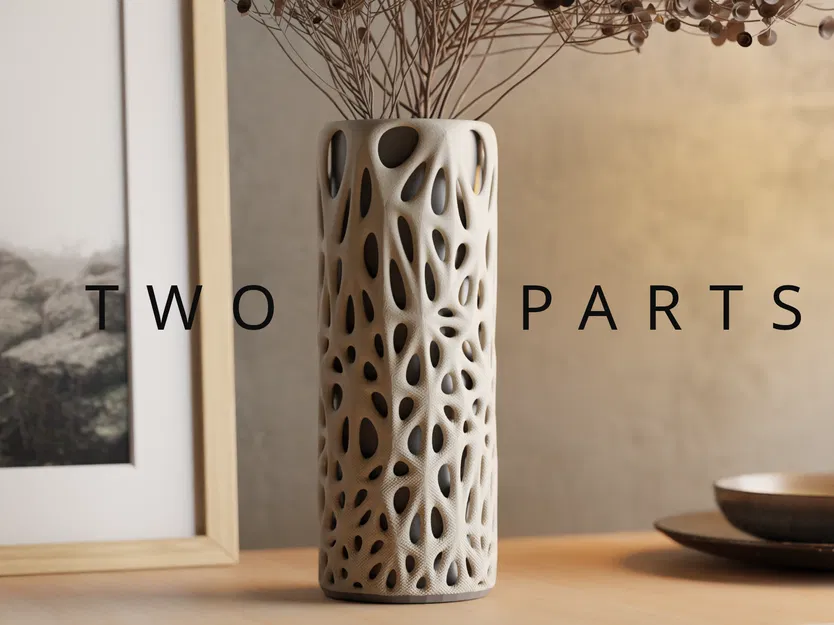 DECIMATED VASE -TWO PARTS (Bình decimated – 2 phần) - Image 1