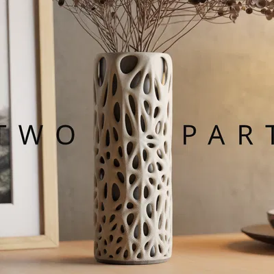 DECIMATED VASE -TWO PARTS (Bình decimated – 2 phần)