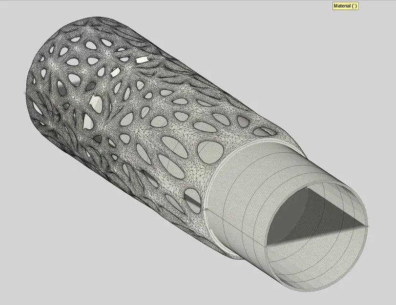 DECIMATED VASE -TWO PARTS (Bình decimated – 2 phần) - Image 4