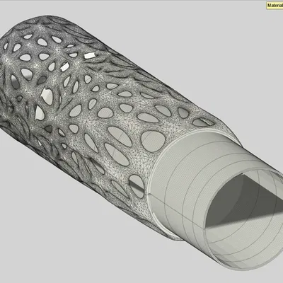 DECIMATED VASE -TWO PARTS (Bình decimated – 2 phần)