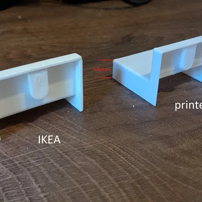 Nắp che ngàm bắt tường tủ Ikea (tăng chiều cao)