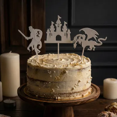 Medieval Cake Tops / Zápichy do dortu – Bộ cắm bánh chủ đề Trung Cổ