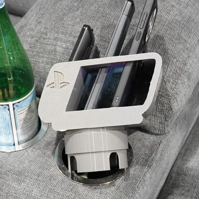 Khay Đựng Remote & Điện Thoại Gắn Khay Ly Trên Ghế Sofa