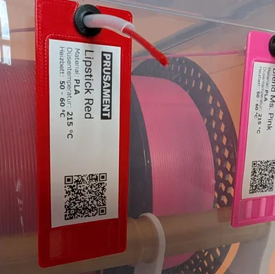 Mẫu nhãn filament cho Dry Box và nhãn Brother DK-22205