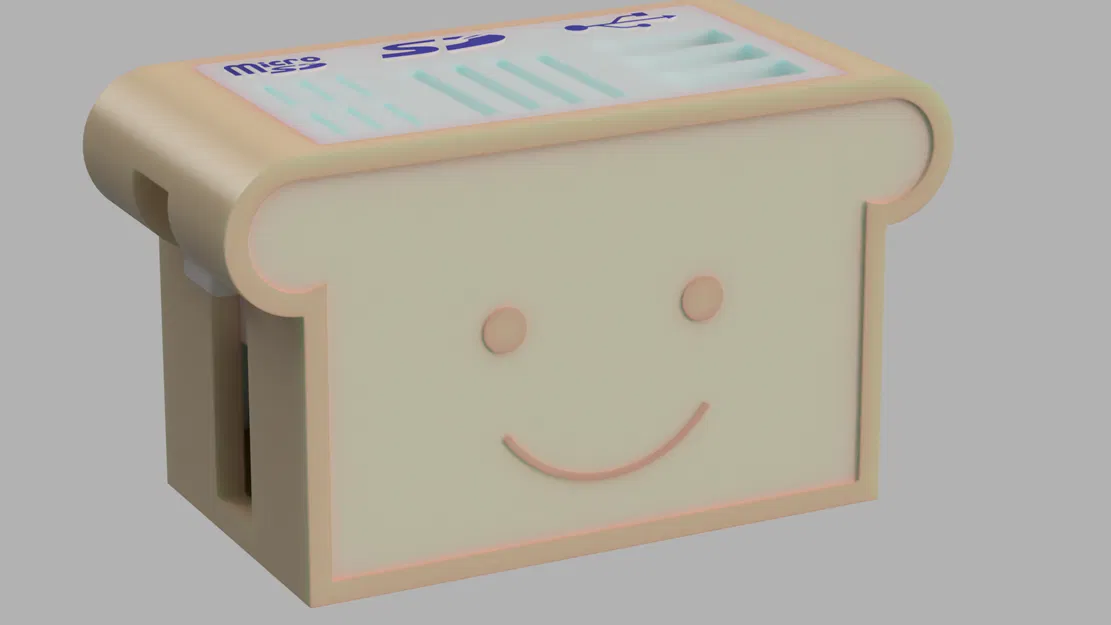 Khay đựng MicroSD/SD/USB hình máy nướng bánh (Toaster) - Image 1