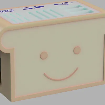 Khay đựng MicroSD/SD/USB hình máy nướng bánh (Toaster)