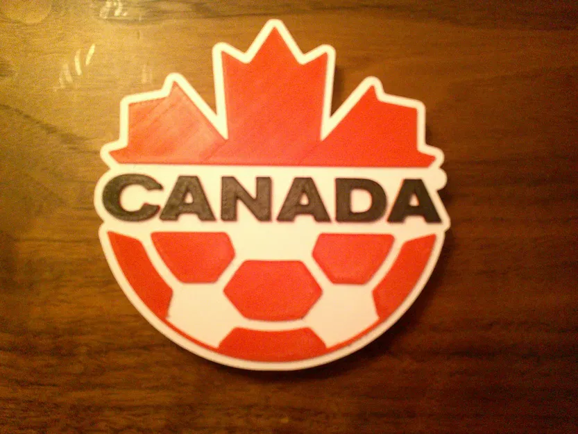 Lót ly hoặc bảng treo logo bóng đá Canada - Image 1