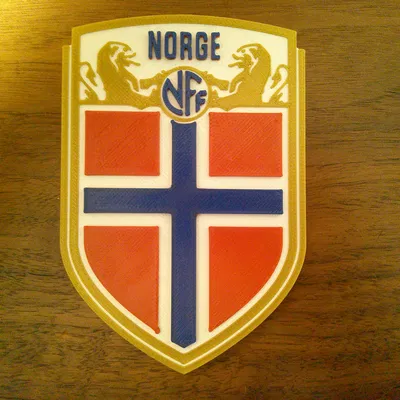 Lót ly hoặc bảng logo bóng đá Na Uy (Norway Soccer Logo Coaster or Plaque)