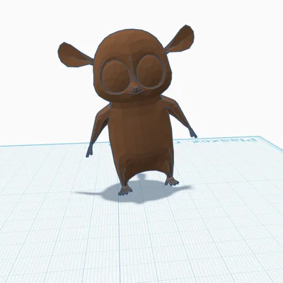 Mort từ King Julien – Figure low-poly in 3D