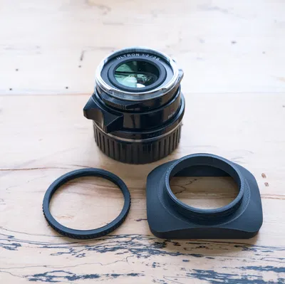 Hood che nắng vuông ren vặn 39mm cho 35mm