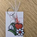 Móc khóa Martisor trái tim hoa Snowdrop (1 martie) - Thumbnail 1