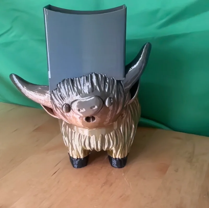 Giá phơi miếng rửa chén hình bò Highland (Highland cow sponge dryer)