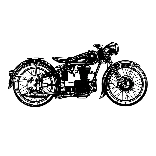 Xe mô tô cổ điển (Vintage motorcycle) - Image 1