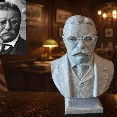 Theodore Roosevelt — Bust (Tượng bán thân)