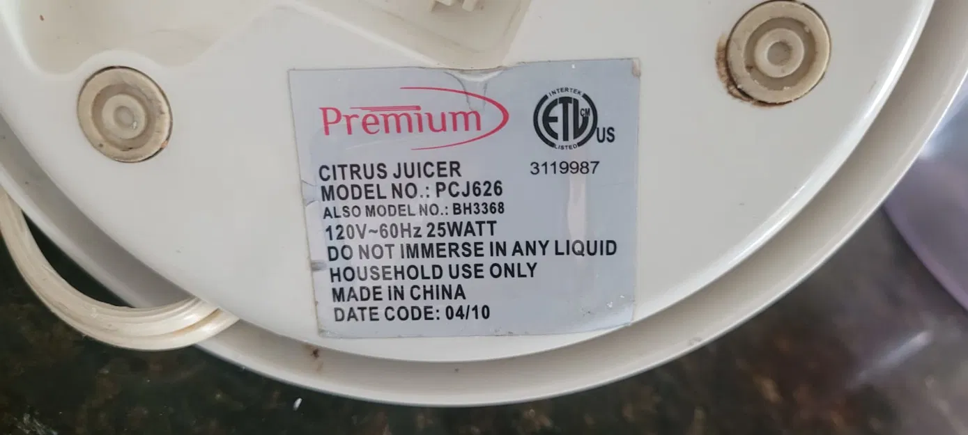 Phụ tùng thay thế cho máy vắt cam Premium - PCJ626 - Image 5