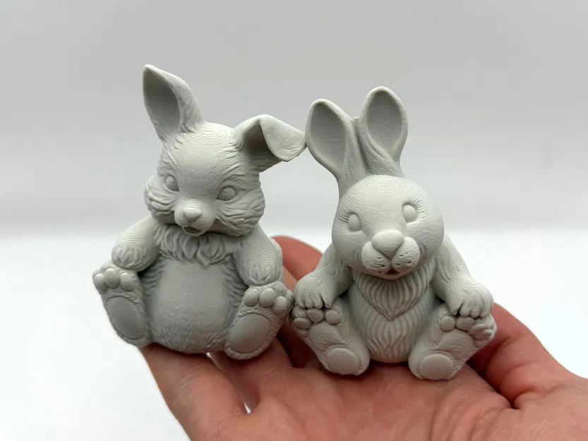 Easter Bunny Duo – Cặp Thỏ Phục Sinh Chibi Dễ Thương - Image 1