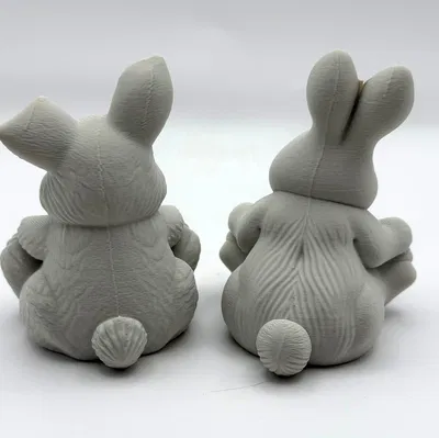 Easter Bunny Duo – Cặp Thỏ Phục Sinh Chibi Dễ Thương