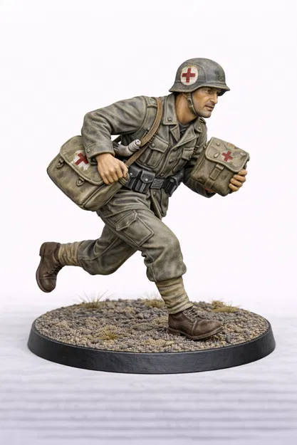Lính Quân Y Đức WW2 (Bolt Action) – 28mm - Image 1