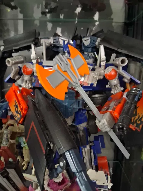 Transdormer Optimus Prime Axe Leader Class DOTM - Mẫu 3D - Image 2