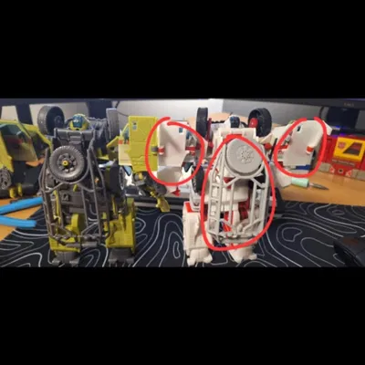 Các chi tiết Ratchet Transformer in 3D