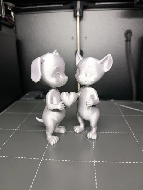 Mèo & Chó Valentine – Tượng Dễ Thương In 3D - Image 7