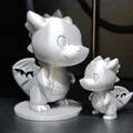 STL Rồng Con Dễ Thương – Chibi Fantasy Figurine - Thumbnail 2