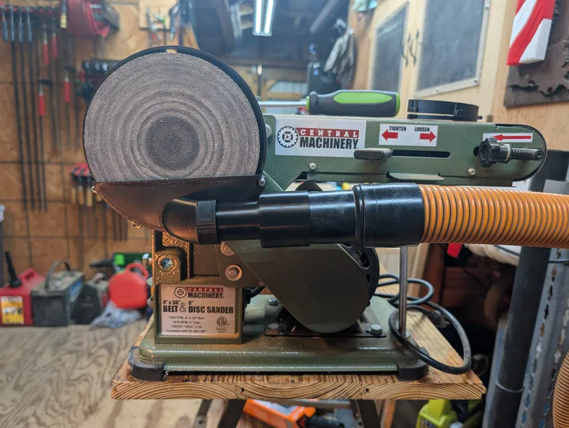 Nắp che hút bụi cho máy chà nhám đĩa Central Machinery - Image 1