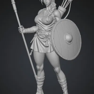 Crimson Shield Maiden – Nữ Chiến Binh Khiên Đỏ