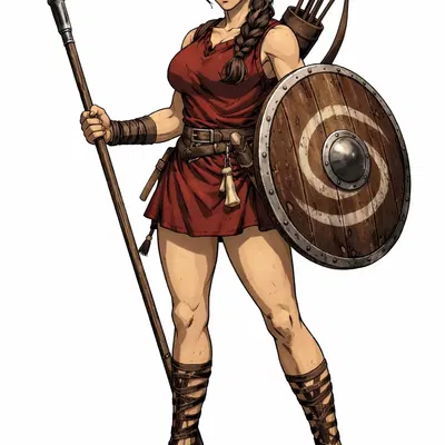 Crimson Shield Maiden – Nữ Chiến Binh Khiên Đỏ