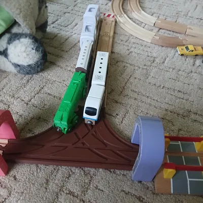 Wood railway T double Switch – Chuyển hướng đôi chữ T cho ray gỗ