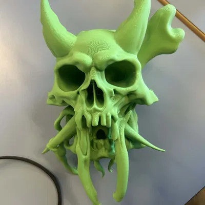 Tượng Đầu Lâu Quỷ Treo Tường Infernal – Trưng Bày Dark Fantasy Demon