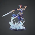 Ice Blade Warrior – Nữ Kỵ Sĩ Băng năng động với đế tinh thể - Thumbnail 1
