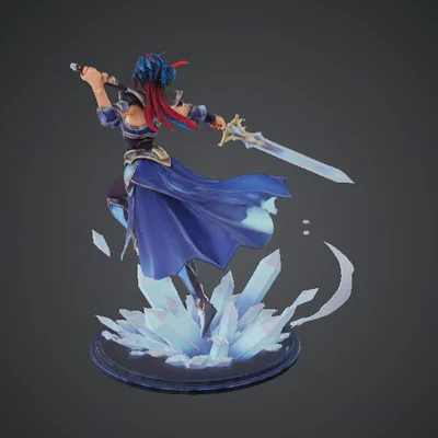 Ice Blade Warrior – Nữ Kỵ Sĩ Băng năng động với đế tinh thể