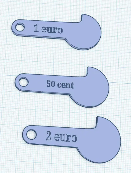 Đồng xu xe đẩy mua sắm tháo rời - Image 1