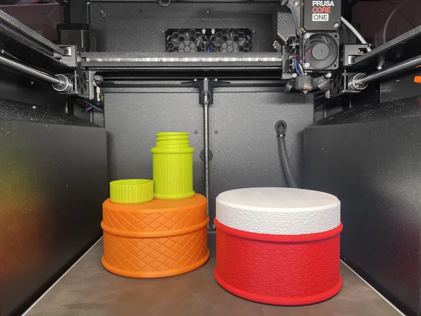 Hộp đựng hình trụ parametric có pattern (Parametric cylidrical container) - Image 1