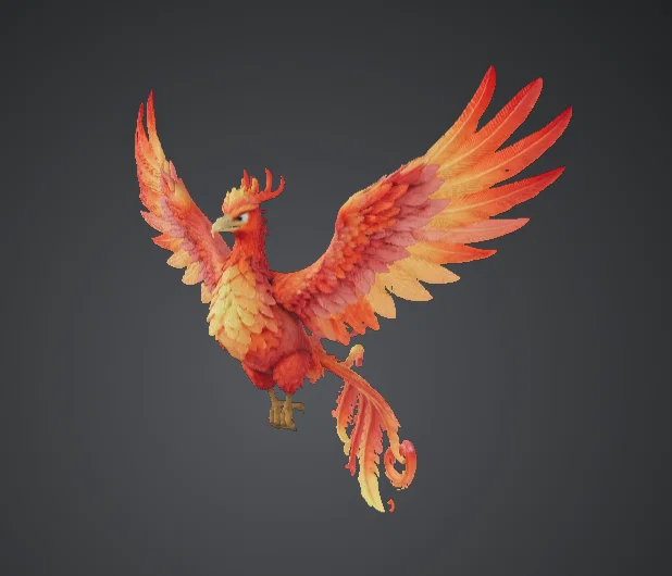 Phượng Hoàng Hùng Vĩ – Chim Lửa Dang Rộng Đôi Cánh - Image 1