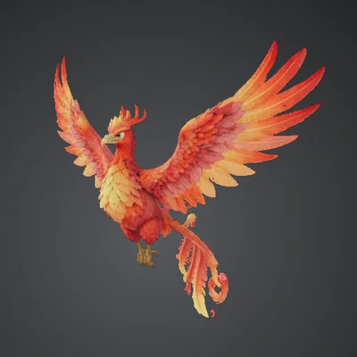 Phượng Hoàng Hùng Vĩ – Chim Lửa Dang Rộng Đôi Cánh